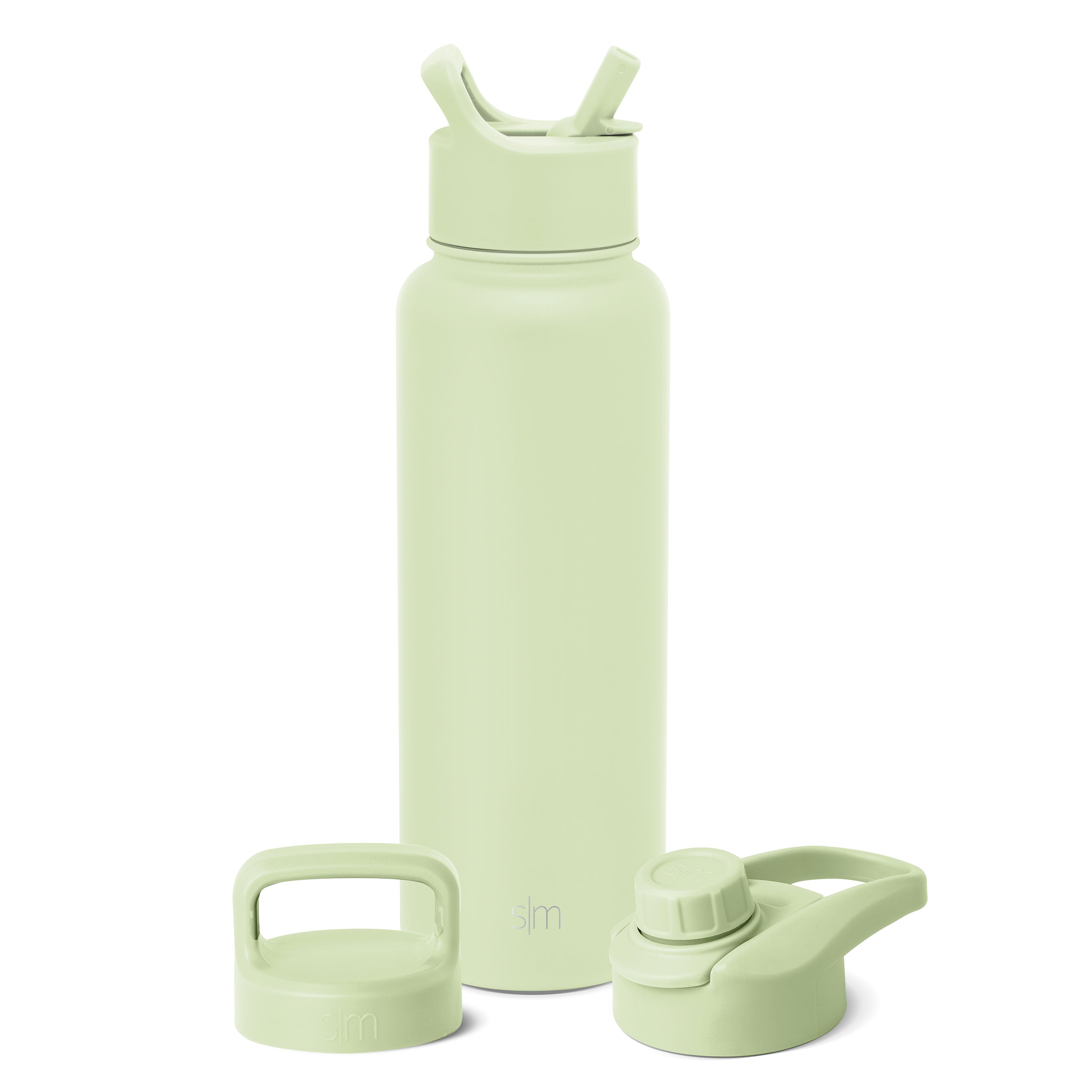 Summit Water Bottle with Straw Lid, Chug Lid, and Handle Lid - Sandy Seas